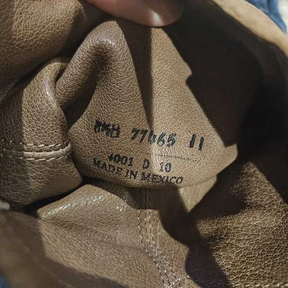 Frye Vintage Brown Heeled Harness Boots Size 8.5 Leather Cowgirl Western - Picture 7 of 10